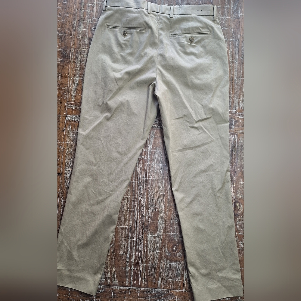 J. Crew Mens (Lot Of 2) Chino Pants (32x30 Tag) Actual Size 34x29 Green & Beige - Picture 11 of 16
